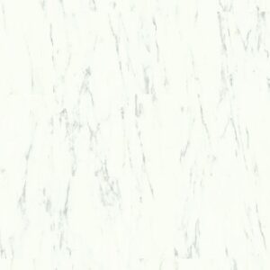 Fehér Carrarai Márvány Quick Step - Alpha Vinyl